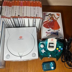 Sega Dreamcast HKT-3000 Console Set Sakura Wars 4 VMU Controller Games JP 3