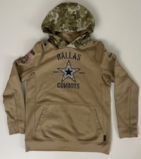 Dallas Cowboys Nike Hoodie Youth Large Salute To Service Sweatshirt NFL On-Field