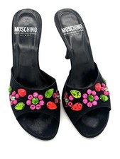 Moschino Cheap and Chic Crystal Embellished Mules 36.5 FINAL REDUCTION