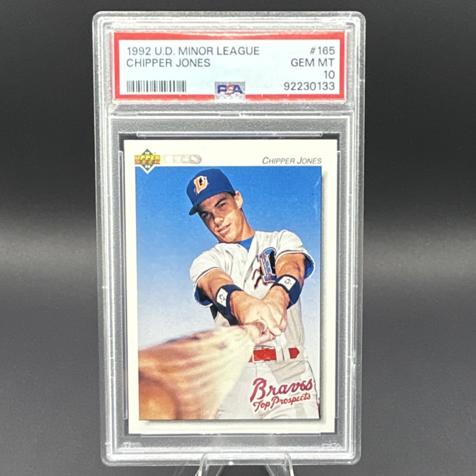 1992 Upper Deck Minor League Chipper Jones #165 PSA 10