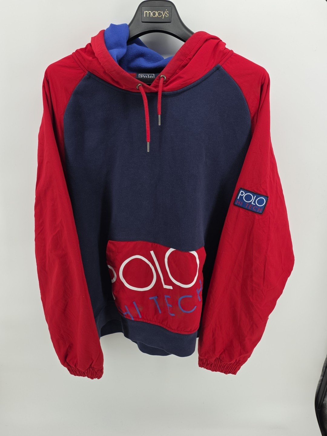 Polo Ralph Lauren Jacket Pullover  Hi Tech USA Patch Hooded Sz XXL 2XL RL RARE!!