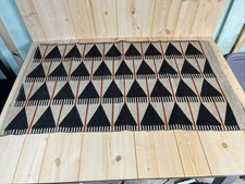 Jute Wool Rug Woven Mat Boho Patterned Turkish Area Kilim Dhurrie Livingroom Rug