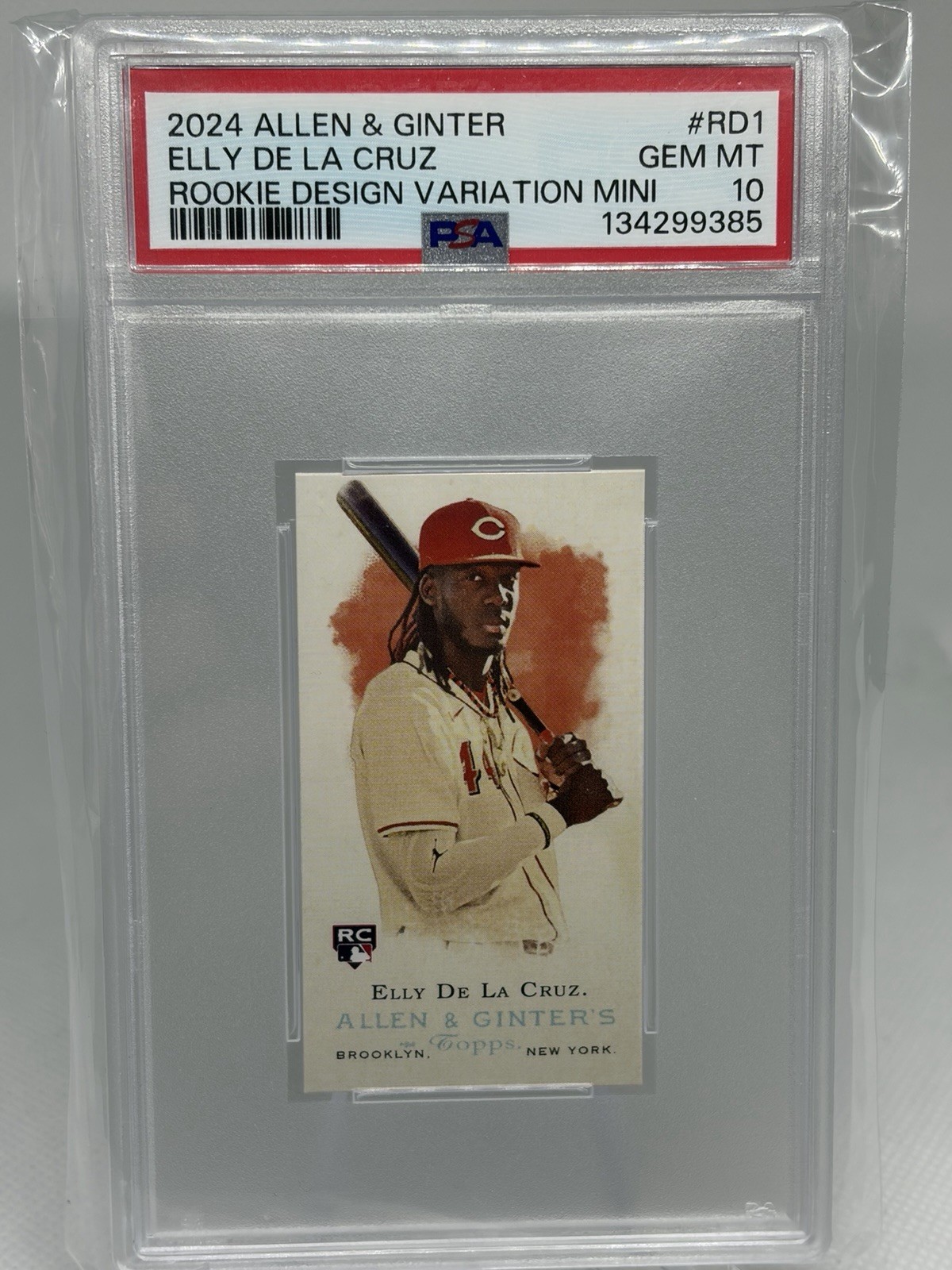 2024 Topps Allen & Ginter - Mini Rookie Variations Elly De La Cruz #RD-1 PSA 10