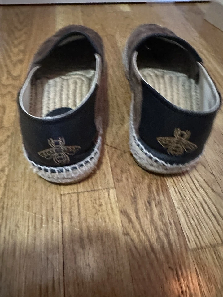 Alpargatas Gucci GG Monograma Azul Foto 2 de 3