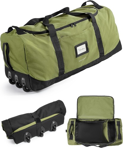 Faltbare Reisetasche mit Rollen 83L Leicht