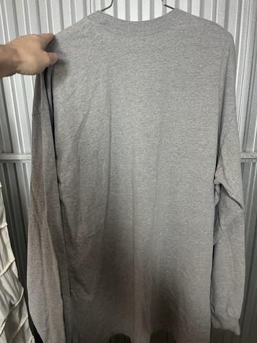 Camicia PRO super pesante grigia manica lunga uomo 2XL alta misto cotone/poli casual - Foto 7 di 13