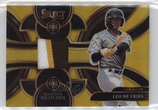 2024 Panini Select Selective Swatches Gold Prizm /10 Leo De Vries #SS-LDV 5g3