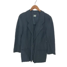 Giorgio Armani Vintage Navy Tailored Jacket 40 1B Unlined Women