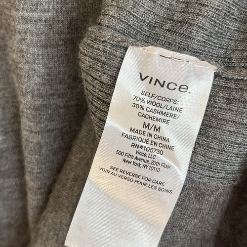 Maglione girocollo Vince lana-cashmere taglia media grigio - Foto 5 di 6
