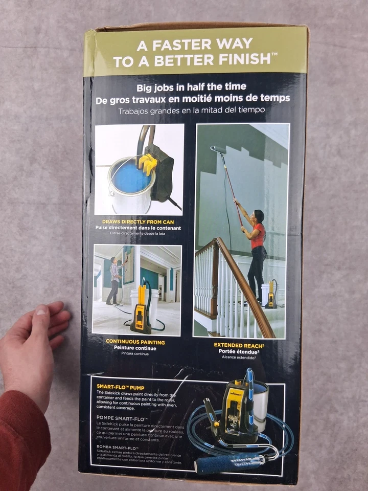 Rodillo eléctrico multihabitación Wagner Smart SideKick pintura continua nuevo caja abierta Foto 4 de 4