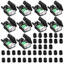 ANMBEST 10PCS DB9 Female Breakout Connector,DB9 Solderless RS232 D-SUB black