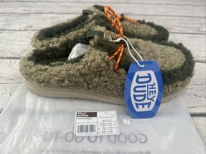 Hey Dude Wally Slipper Casual Aluminum/multi color Men\'s Sz 12 NEW With Tags Hey Dude Fuzzy Wally Slippers in Multi Aluminum | TikTok main image 4
