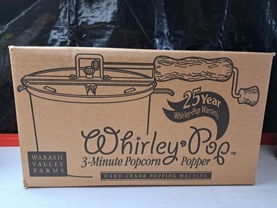Original Whirley Hand Cranked Popcorn Popping Machine Rose Gold