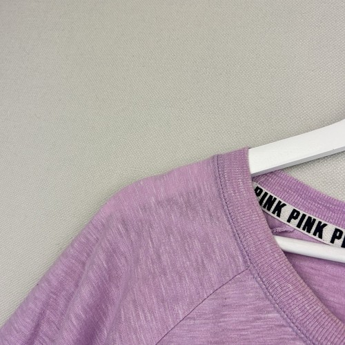 Pink Victoria's Secret Top Womens Large Purple Long Sleeve Crew Neck Casual - Picture 2 of 13