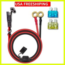 10AWG 2FT Charger Cable, SAE to O Ring Terminal Quick Disconnect Harness, 2 P...