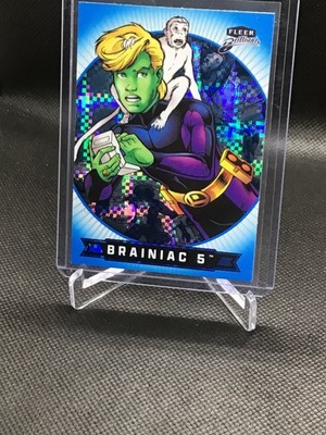 2025 Fleer Brilliants Superman Blue X-Ray /999 #82 Brainiac 5