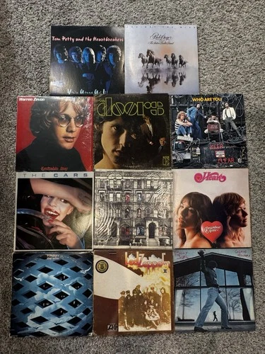 Classic Rock Vinyl Lot Led Zeppelin The Doors The Who Tom Petty 11 LPs