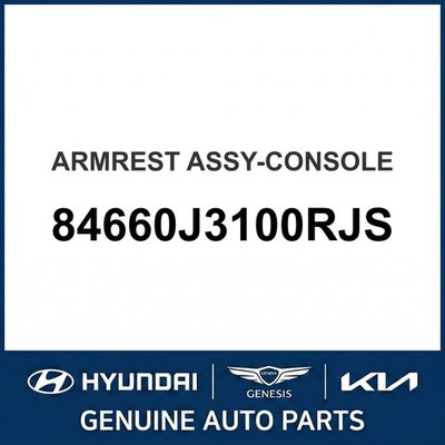 2019-2021 Hyundai Veloster Armlehne Montage-Konsole OEM Neu 84660J3100RJS