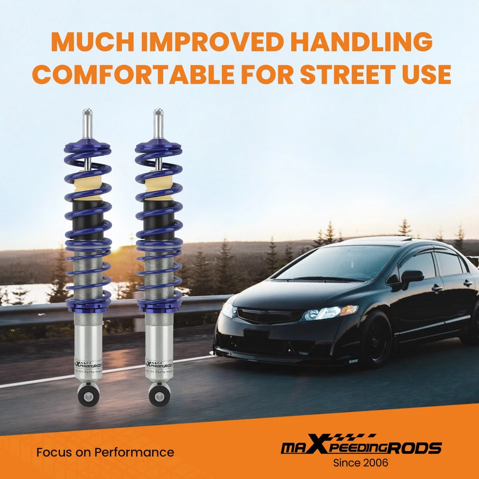 Doppio tubo coilover Sport for VW Rabbit / Golf MK1 VW Scirocco MK1 MK2 - Immagine 3 di 4