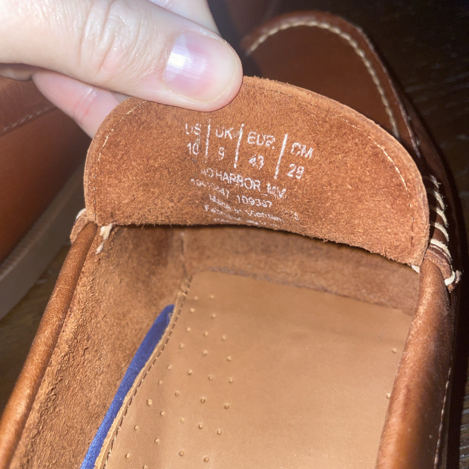 NEW SPERRY Harbor Leather Penny Loafer In Sahara Sz 10 Brown +