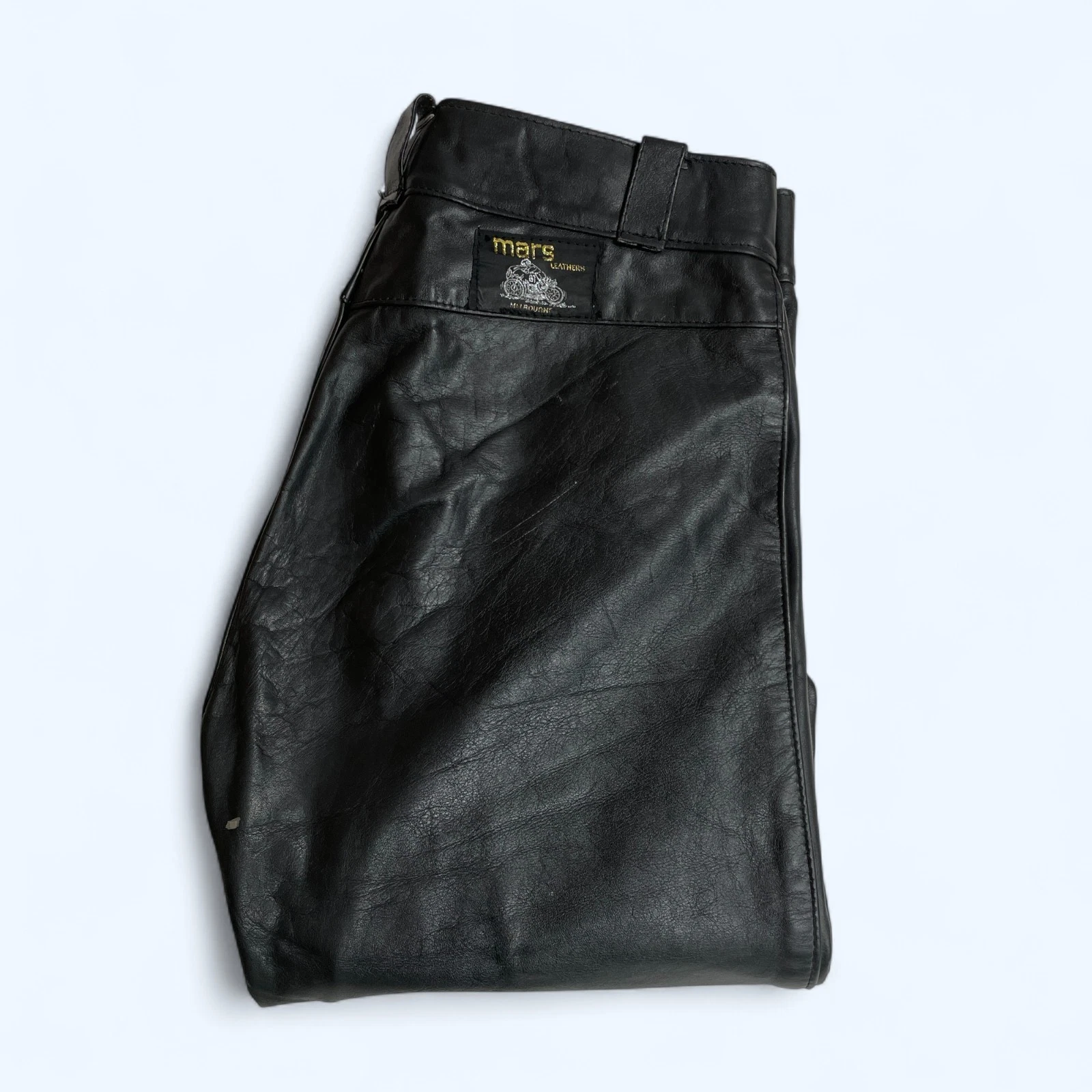 MARS Mens Armoured Motorcycle Trousers Pants 100% Genuine Leather W33" L32"