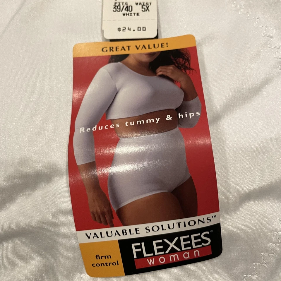 Calzoncillo mujer Flexees vintage 5X control firme cintura alta ropa moldeadora 13630 Foto 4 de 4