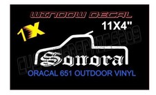 Sonora Window Decal Texttruck Outdoor Glossy Vinyl Oracal Usa 11x4 Sonora Window Decal Texttruck Outdoor Glossy Vinyl Oracal Usa 11x4
