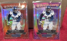 2017 Rookies & Stars #35 VON MILLER PURPLE CRUSADE SP 39/49 & ORANGE 33/99
