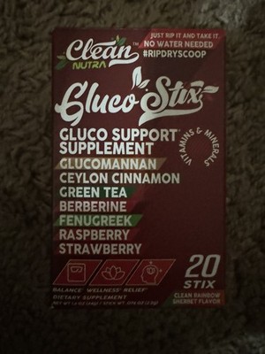 Gluco Stix with Glucomannan, Ceylon Cinnamon, Green Tea, Berberine, Fenugreek,