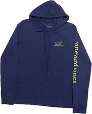 Vineyard Vines Hoodie Women  s Size XS Blue Whale Graphic Athletic Long Sleeve