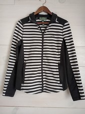 Lauren Ralph Lauren Black and White Striped Jacket Women's Medium