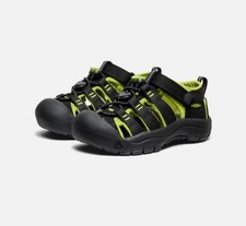 KEEN Little Kids' Newport H2 sandals black Lime green trim - 11 - 60