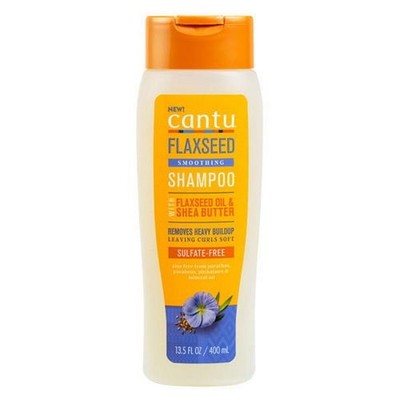 Cantu Flaxseed Smoothing Shampoo, Sulphate-Free 400ml, Removes Heavy Buildup