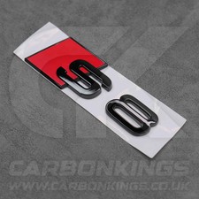 90 x 30mm Audi S8 Gloss Black Boot Rear Badge Letters Logo Emblem S 8L 8P 8V 8Y
