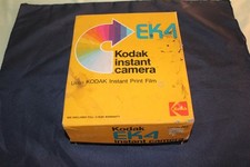 Kodak Instant Camera EK4 For Parts or Repair with original box Vintage