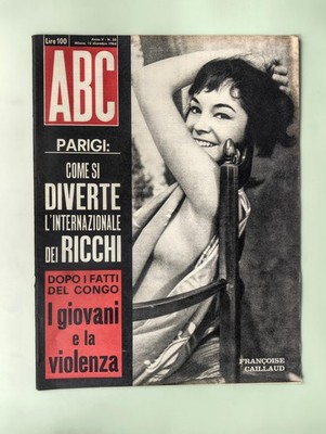 ABC 13 December 1964 Francoise Caillaud Stoccolma Lautrec Ursula Andress