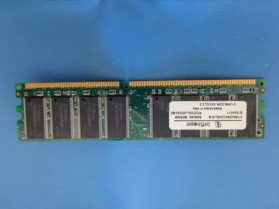 Infineon 512MB DDR-333MHz DIMM PC-2700U CL2.5 RAM Memory (HYS64D64320GU-6-B)