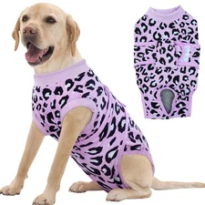 FUAMEY Dog Recovery Suit After Surgery, E-Collar Alternative, Breathable Bodysui