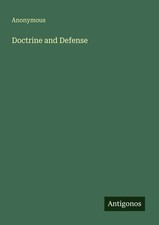 Anonymous | Doctrine and Defense | Taschenbuc...