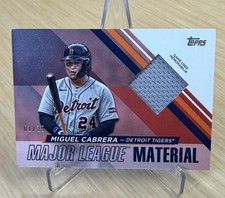 2024 Topps Miguel Cabrera Major League Material Patch Relic Red 1/25 MLM-MC