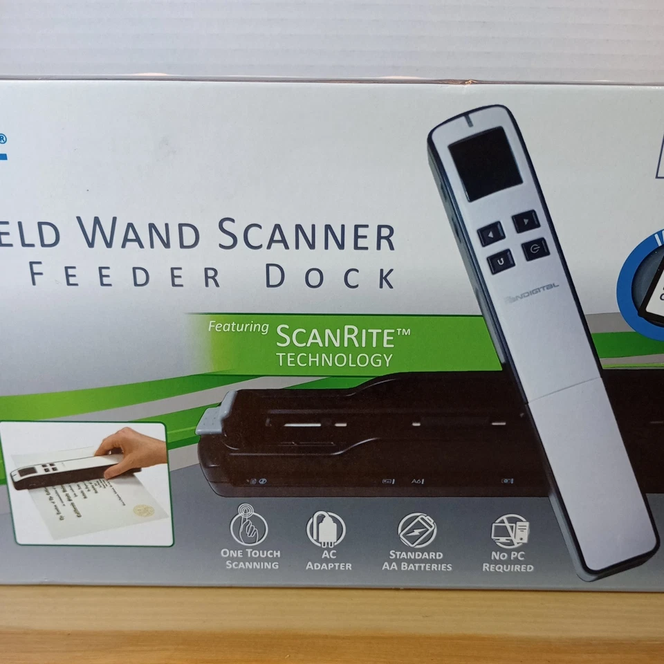 Pandigital Handheld Wand Scanner With Feeder Dock Dark Purple New in Box - Image 3 of 4
