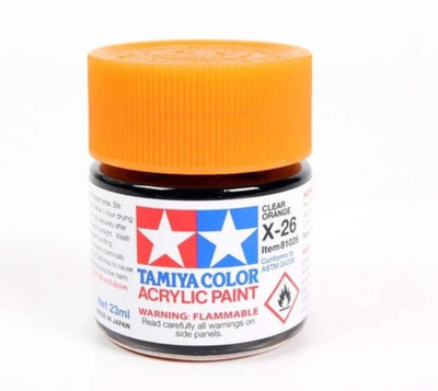 Tamiya USA TAM81526 Acrylic Mini X26 Clear Orange