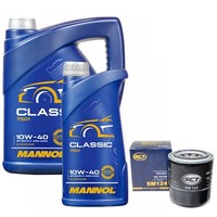MotoröL Set Mannol 10W-40 Api SN/CH-4 6 Liter + ÖLfilter FüR Subaru Tribeca 3.0