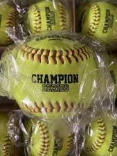 Wilson A9011 12" Leather Fastpitch Softballs NFHS High Seam 1 Dozen New In Box