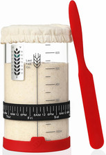 Sourdough Starter Jar Kit, 24 OZ Wide Mouth Sour Dough Starter Jars Glass