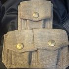 AUTHENTIC CANVAS MILITARY 303 ENFIELD THREE AMMO WEBBING POUCH WW2 BRITISH ARMY