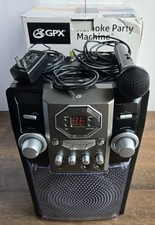 GPX Karaoke Party Machine, CD player, Microphone, Audio input, LED light effect