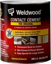 00273 1 Gallon Weldwood Original Contact Cement, Tan