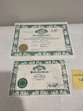 Cabbage Patch Kids Birth Certificate & Adoption Papers Bella Tracie