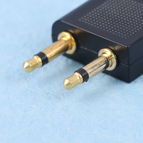 2PCS Portable Aviation Headset Conversion Plug Plane Seat Headphones Socket - 第 5/12 張圖片